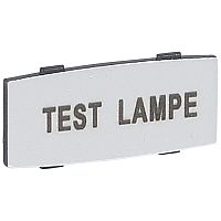 Osmoz вставк. узкая алюм. ""TEST LAMPE" надпись | код 024345 |  Legrand